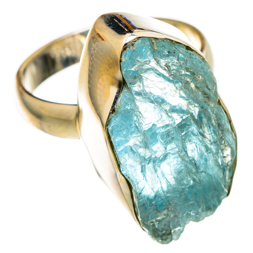Aquamarine Rings handcrafted by Anasilvercos - RING101402
