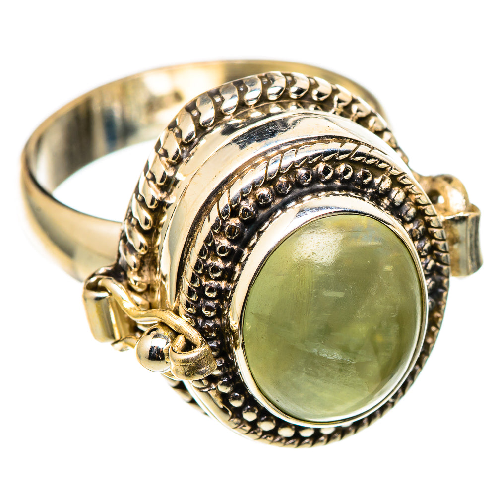 Prehnite Rings handcrafted by Anasilvercos - RING101404