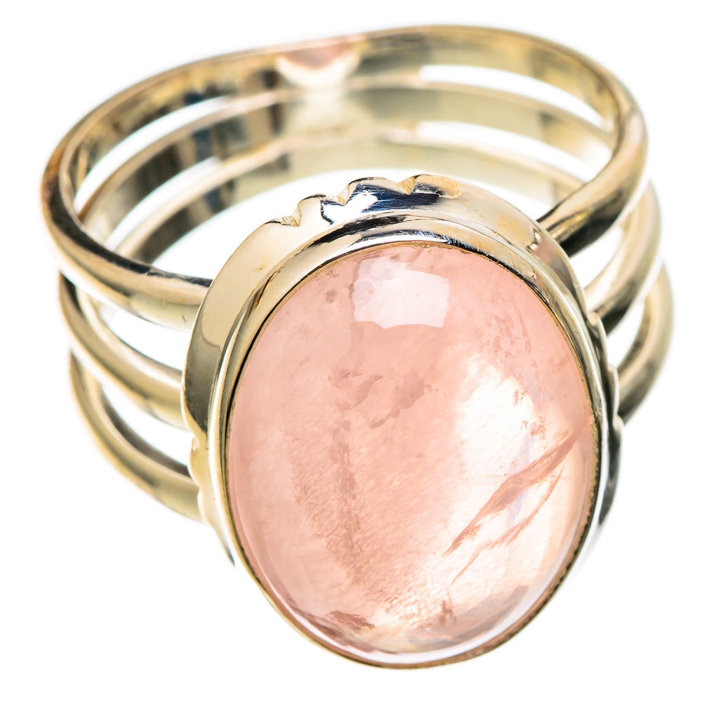 Rose Quartz Rings handcrafted by Anasilvercos - RING101408 - Photo 2