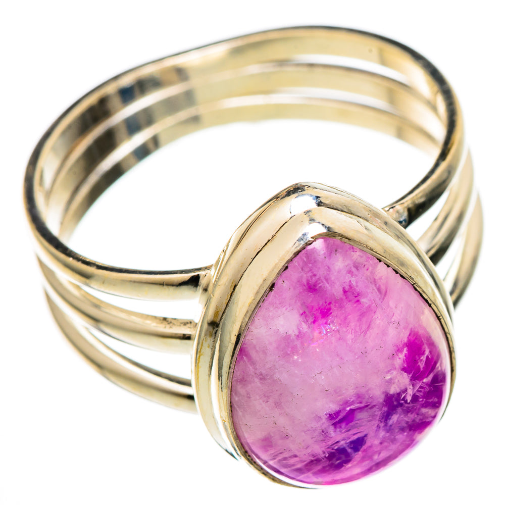 Pink Moonstone Rings handcrafted by Anasilvercos - RING101409 - Photo 2