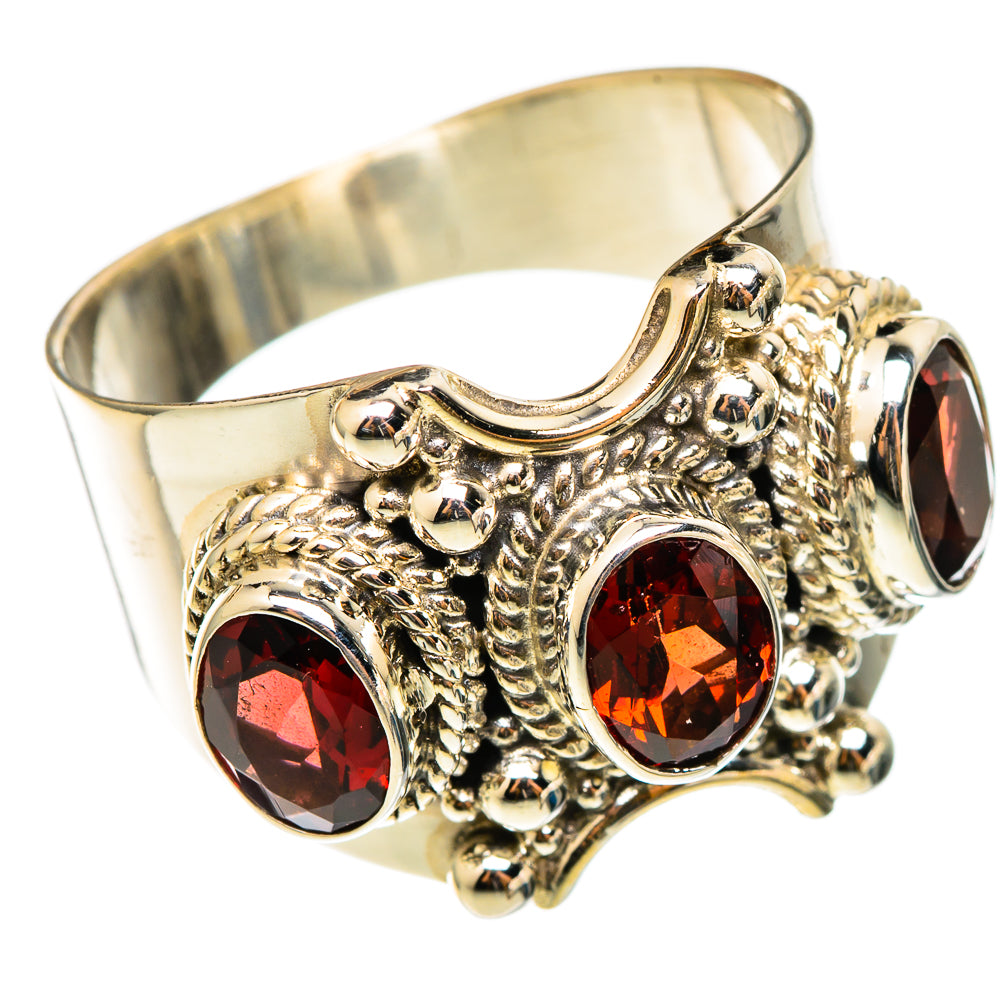 Garnet Rings handcrafted by Anasilvercos - RING101449
