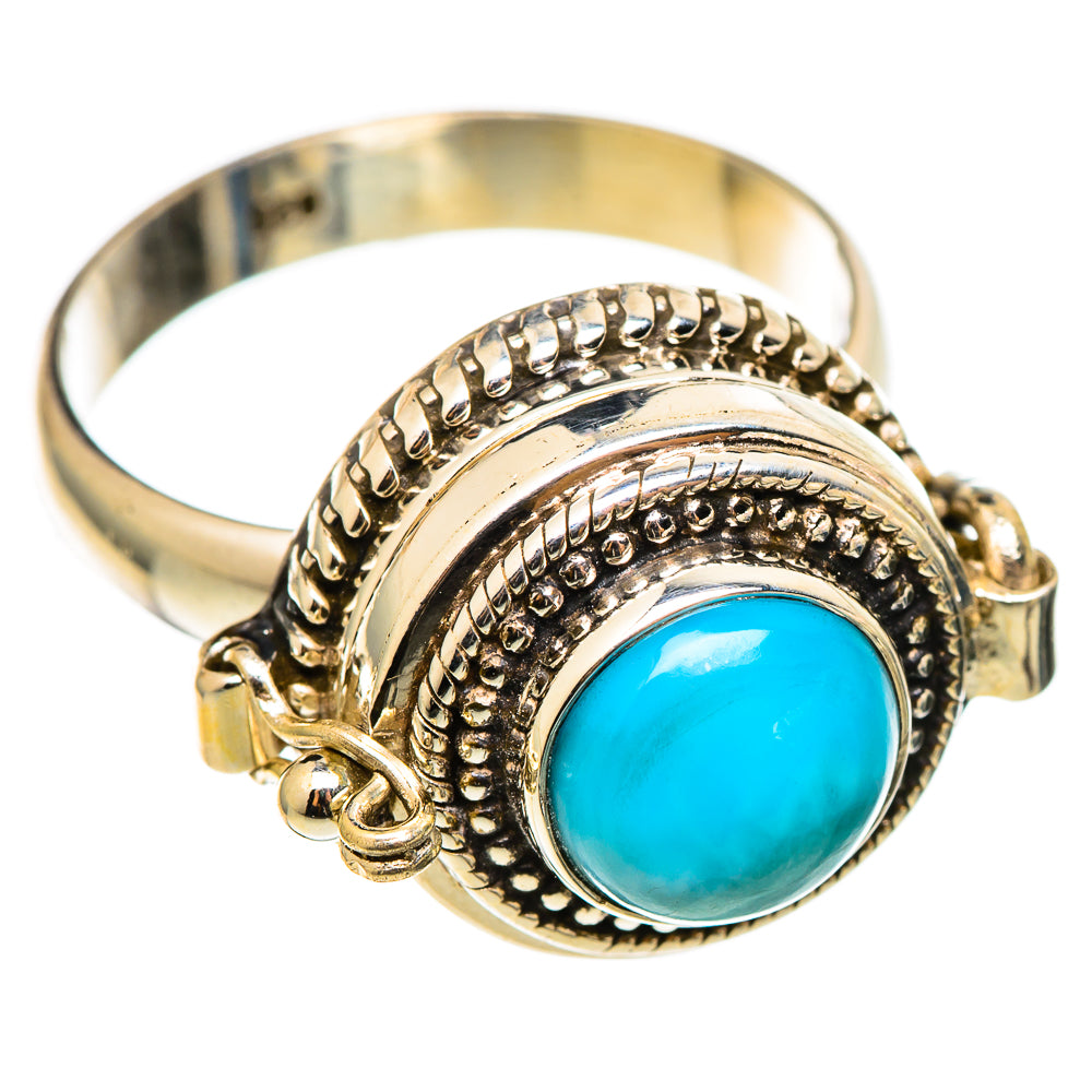 Larimar Rings handcrafted by Anasilvercos - RING101458