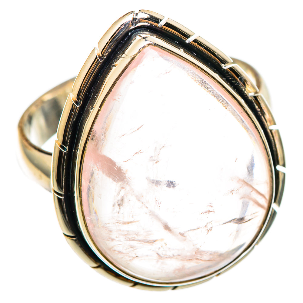 Rose Quartz Rings handcrafted by Anasilvercos - RING101459