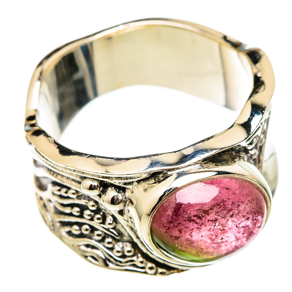 Watermelon Tourmaline Rings handcrafted by Anasilvercos - RING101466