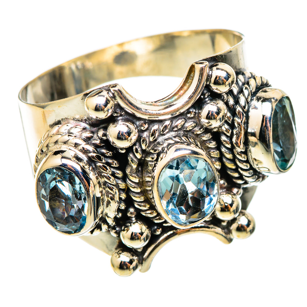 Blue Topaz Rings handcrafted by Anasilvercos - RING101470 - Photo 2