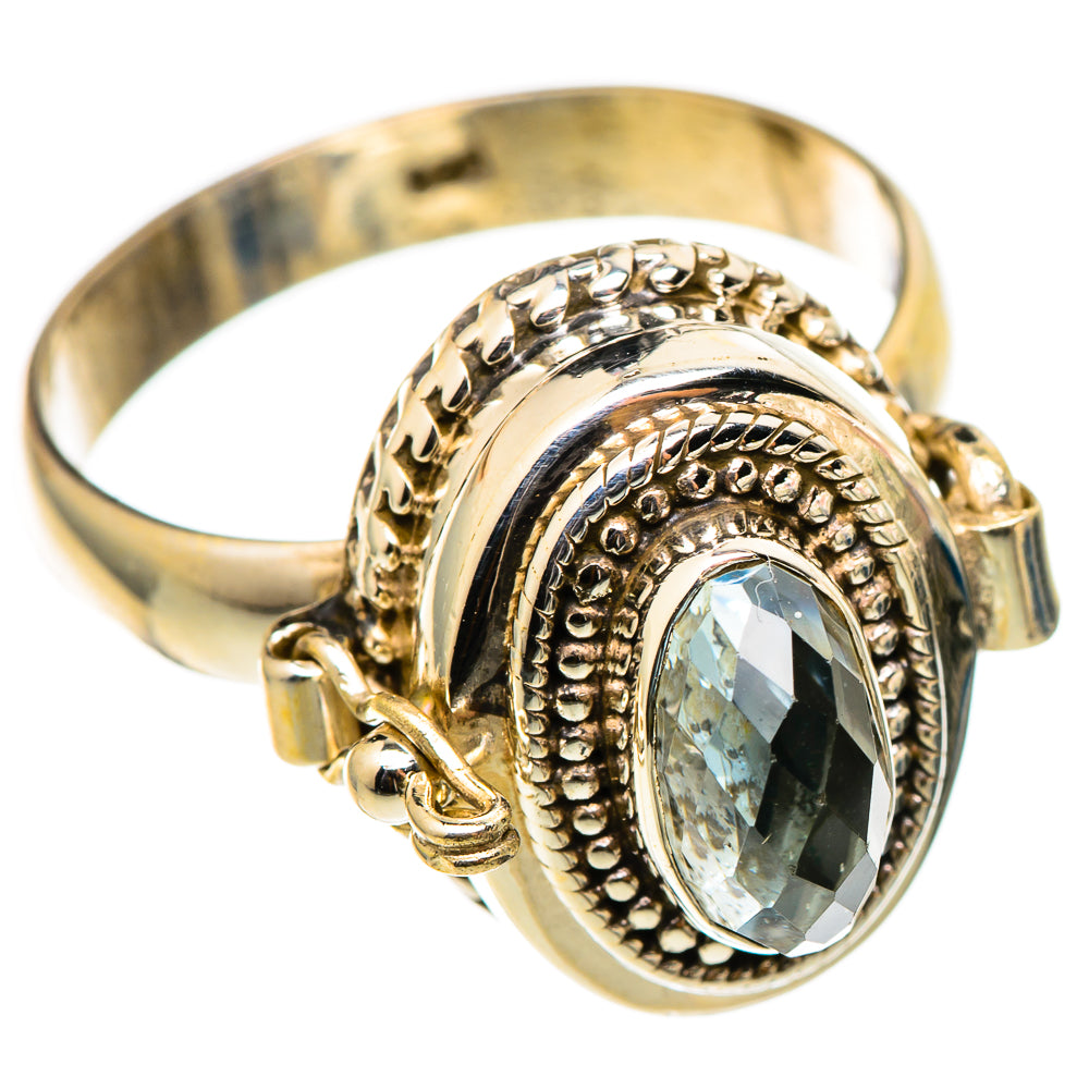 Swiss Blue Topaz Rings handcrafted by Anasilvercos - RING101478