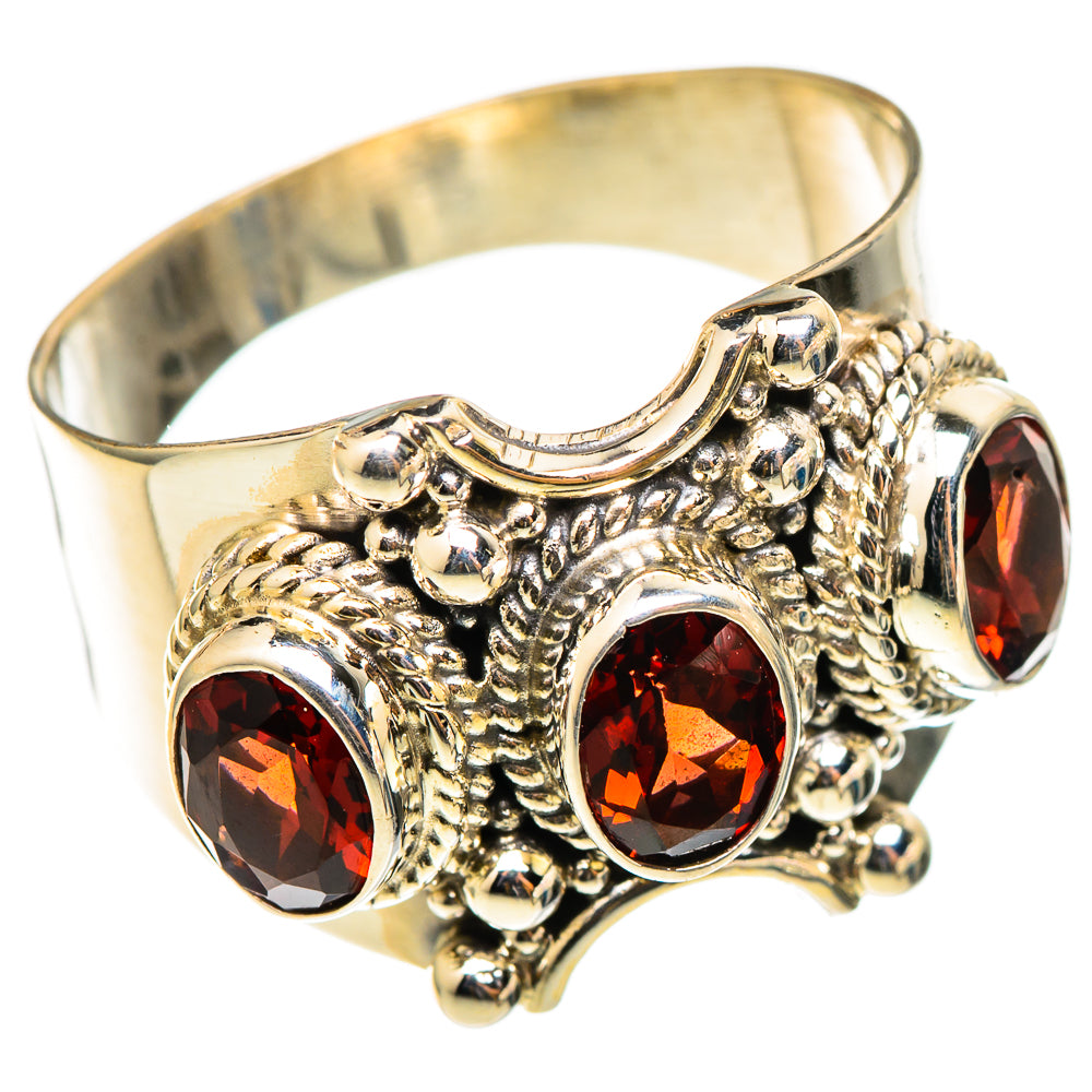 Garnet Rings handcrafted by Anasilvercos - RING101491