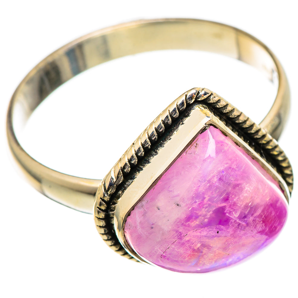 Pink Moonstone Rings handcrafted by Anasilvercos - RING101503