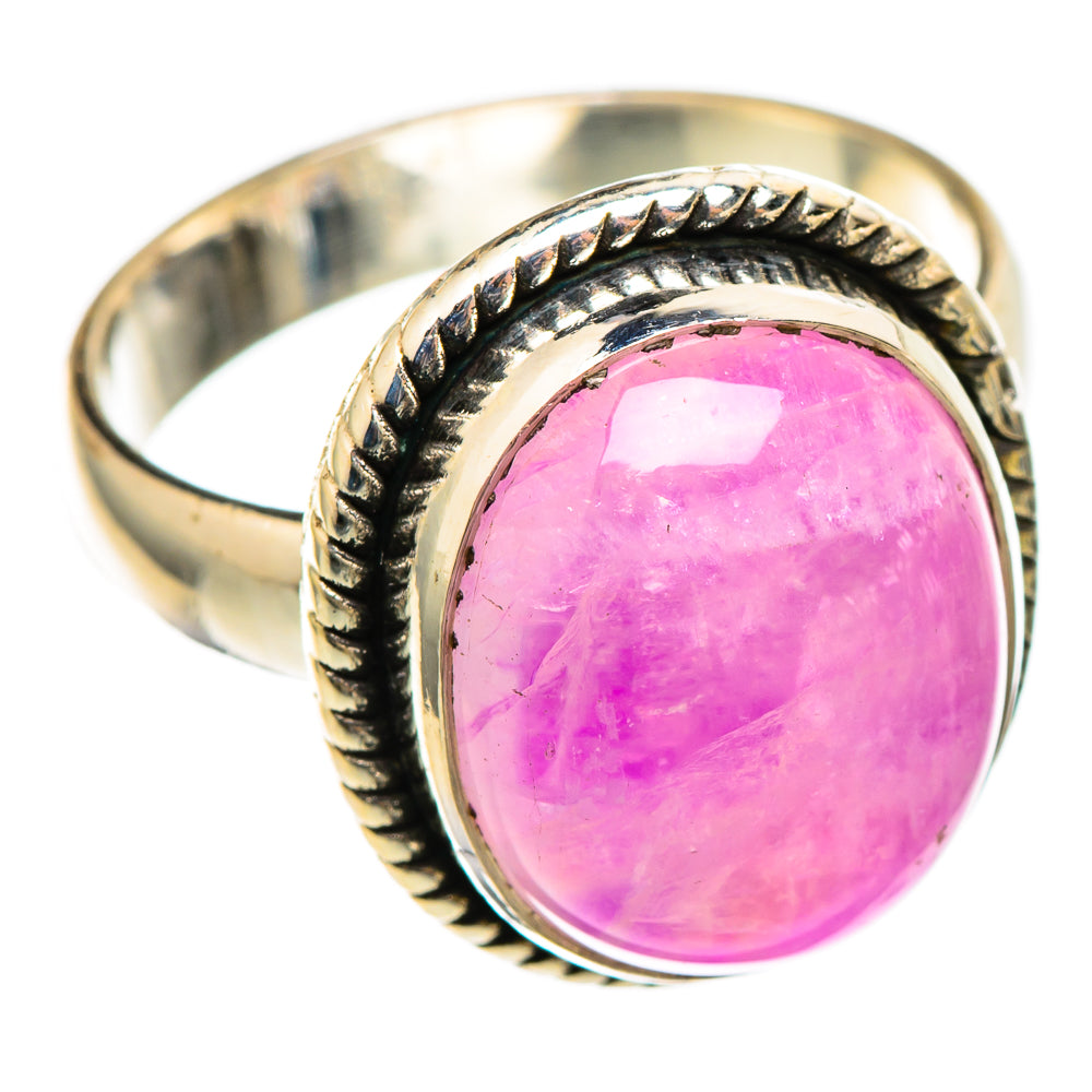 Pink Moonstone Rings handcrafted by Anasilvercos - RING101507