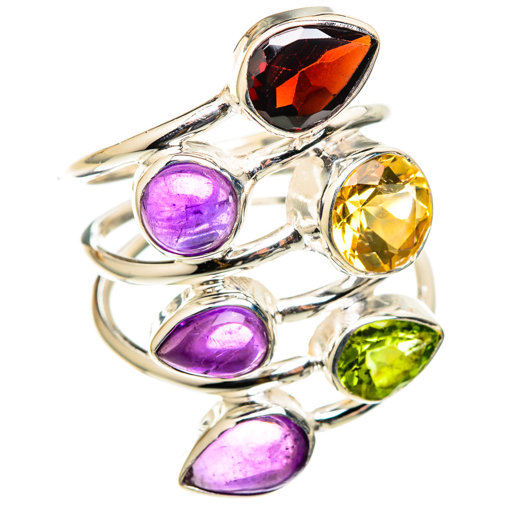 Garnet Rings handcrafted by Anasilvercos - RING101524