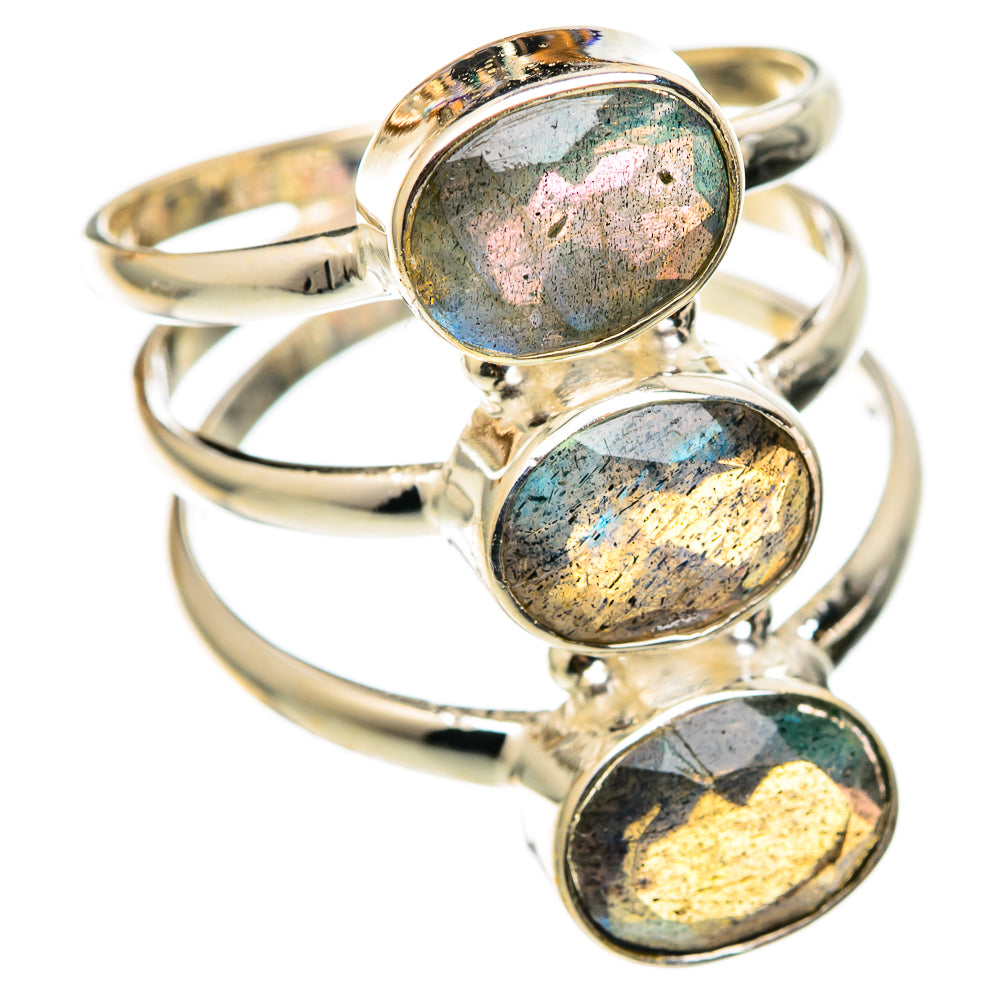 Labradorite Rings handcrafted by Anasilvercos - RING101533