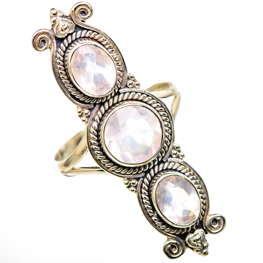 Rose Quartz Rings handcrafted by Anasilvercos - RING101538 - Photo 2