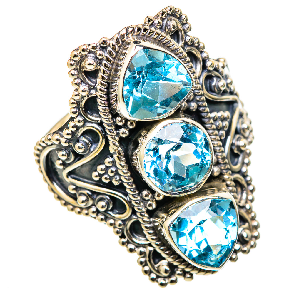 Blue Topaz Rings handcrafted by Anasilvercos - RING101568 - Photo 2