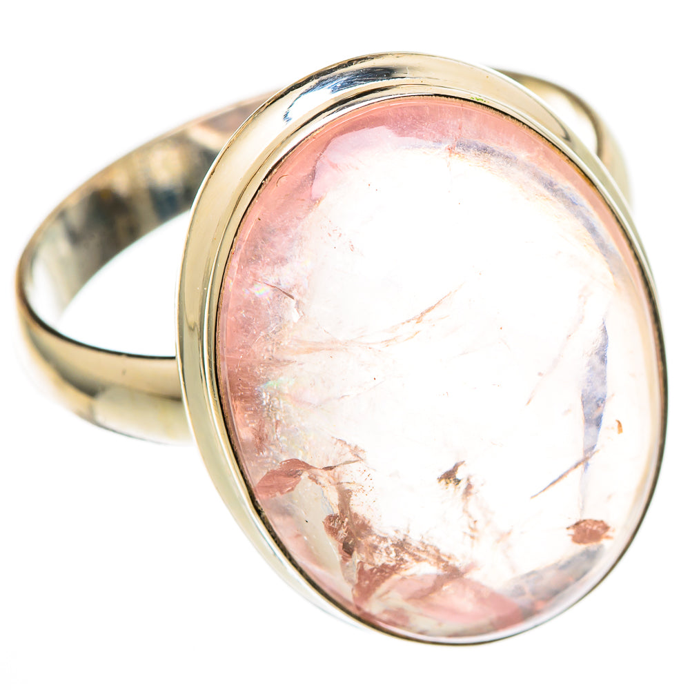 Rose Quartz Rings handcrafted by Anasilvercos - RING101577