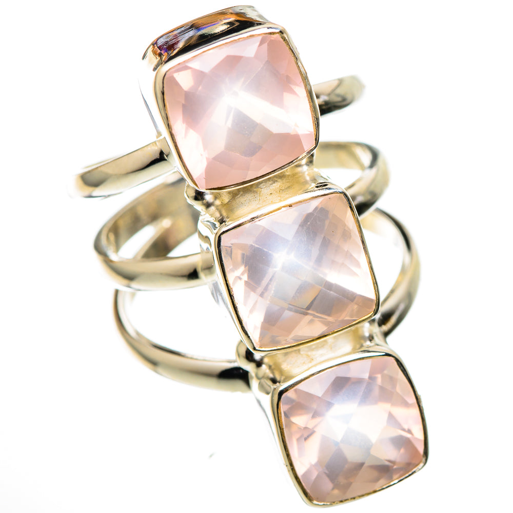 Rose Quartz Rings handcrafted by Anasilvercos - RING101595 - Photo 2
