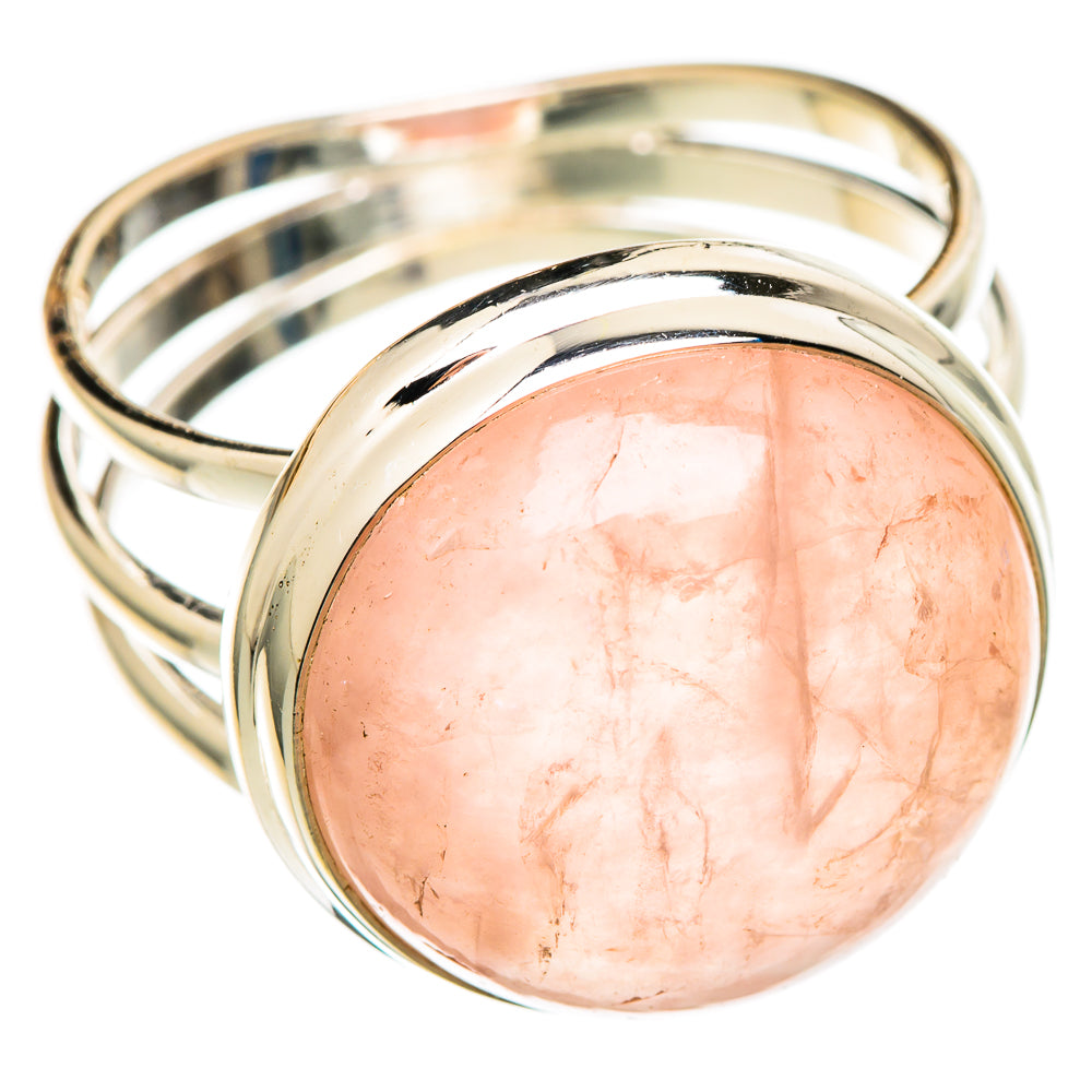 Rose Quartz Rings handcrafted by Anasilvercos - RING101610 - Photo 2
