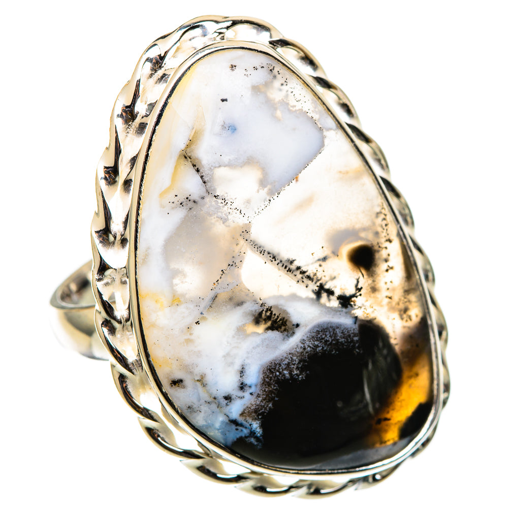 Dendritic Opal Rings handcrafted by Anasilvercos - RING101616