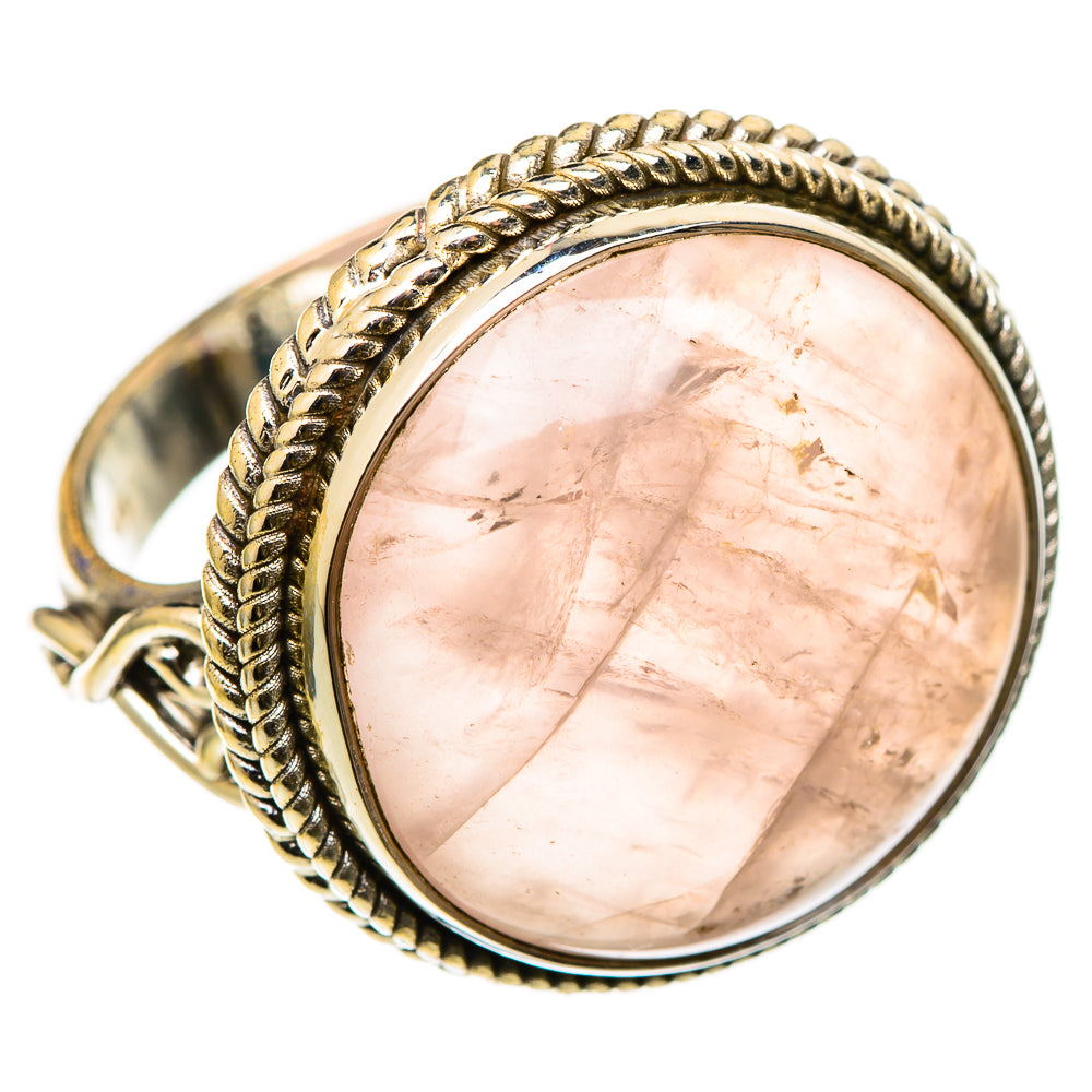 Rose Quartz Rings handcrafted by Anasilvercos - RING101622