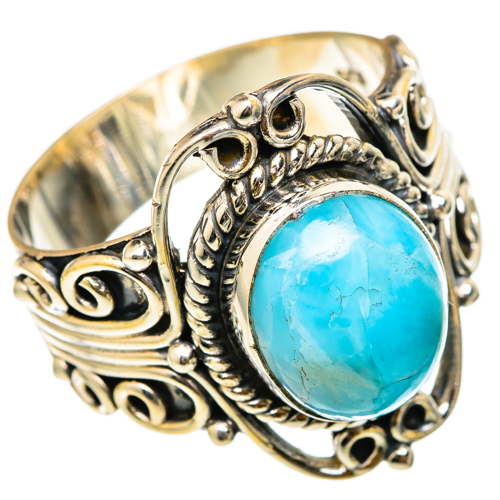 Larimar Rings handcrafted by Anasilvercos - RING101632