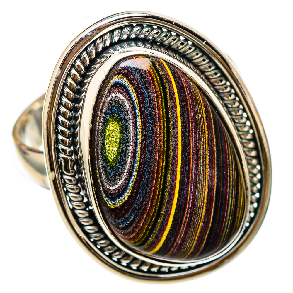 Fordite Rings handcrafted by Anasilvercos - RING101636