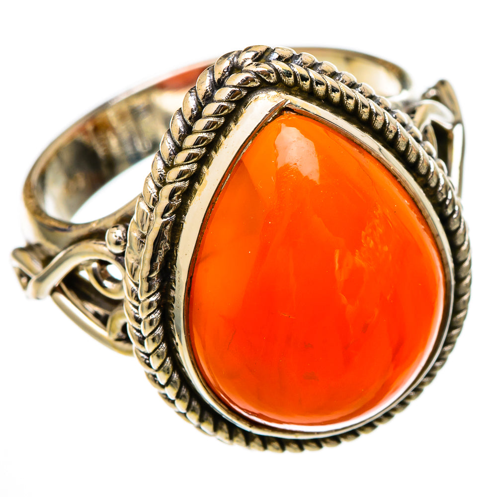 Carnelian Rings handcrafted by Anasilvercos - RING101638