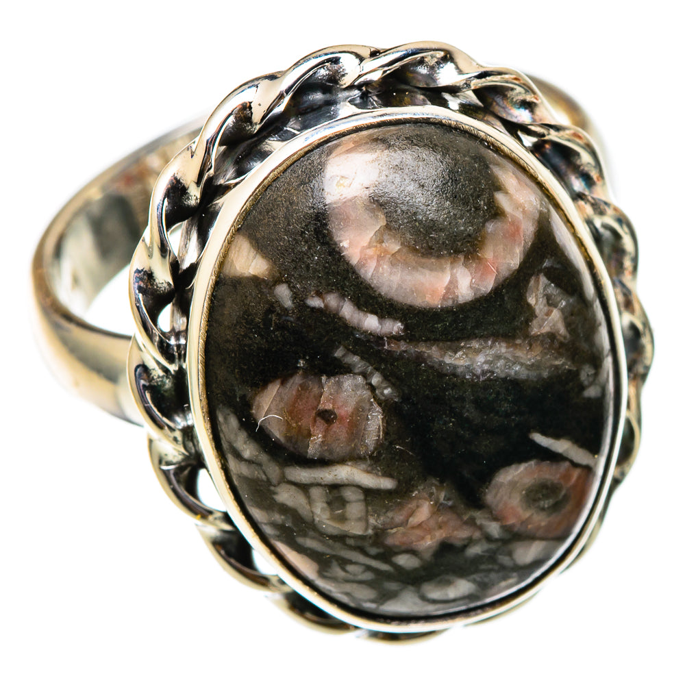 Crinoid Fossil Rings handcrafted by Anasilvercos - RING101663 - Photo 2