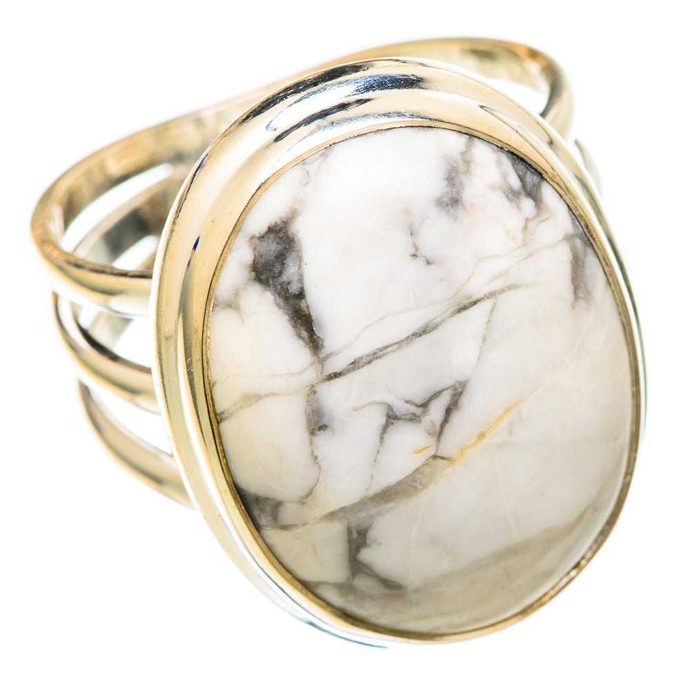 Howlite Rings handcrafted by Anasilvercos - RING101676 - Photo 2