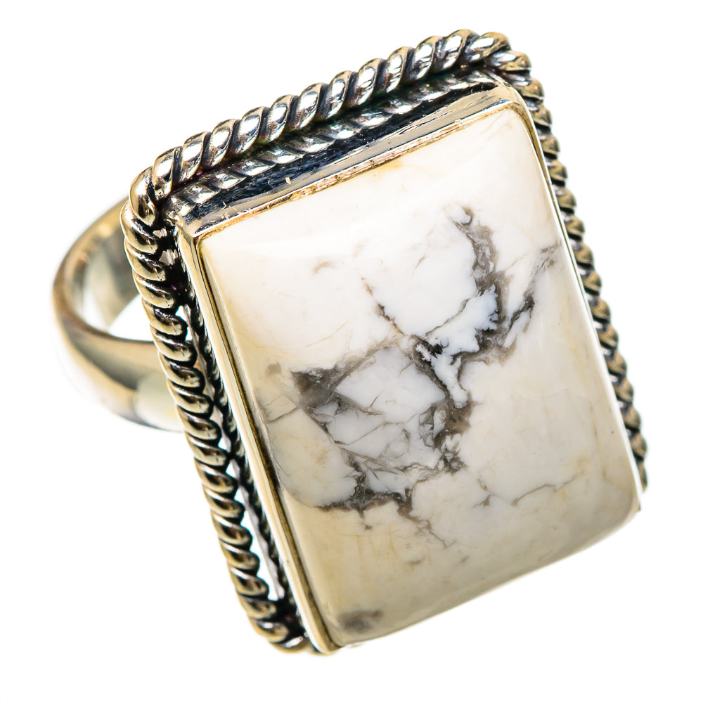 Howlite Rings handcrafted by Anasilvercos - RING101677 - Photo 2