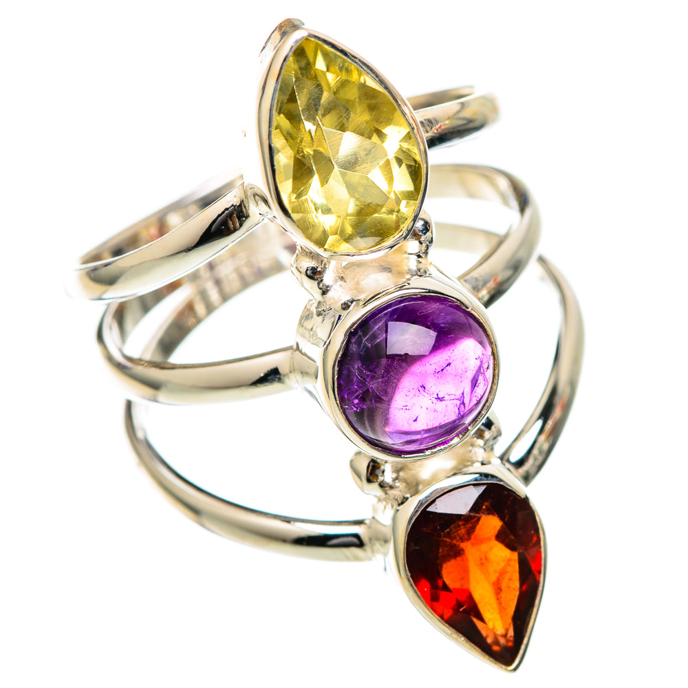 Garnet Rings handcrafted by Anasilvercos - RING101679