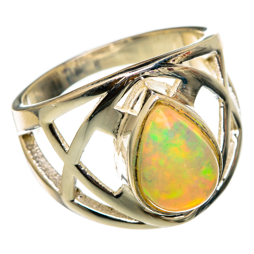 Ethiopian Opal Rings handcrafted by Anasilvercos - RING101681