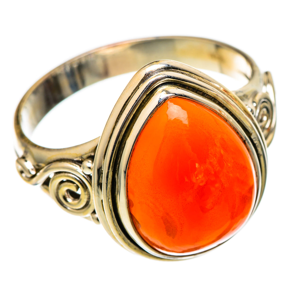 Carnelian Rings handcrafted by Anasilvercos - RING101691