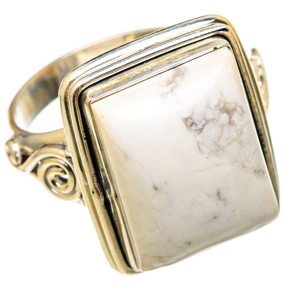 Howlite Rings handcrafted by Anasilvercos - RING101700 - Photo 2