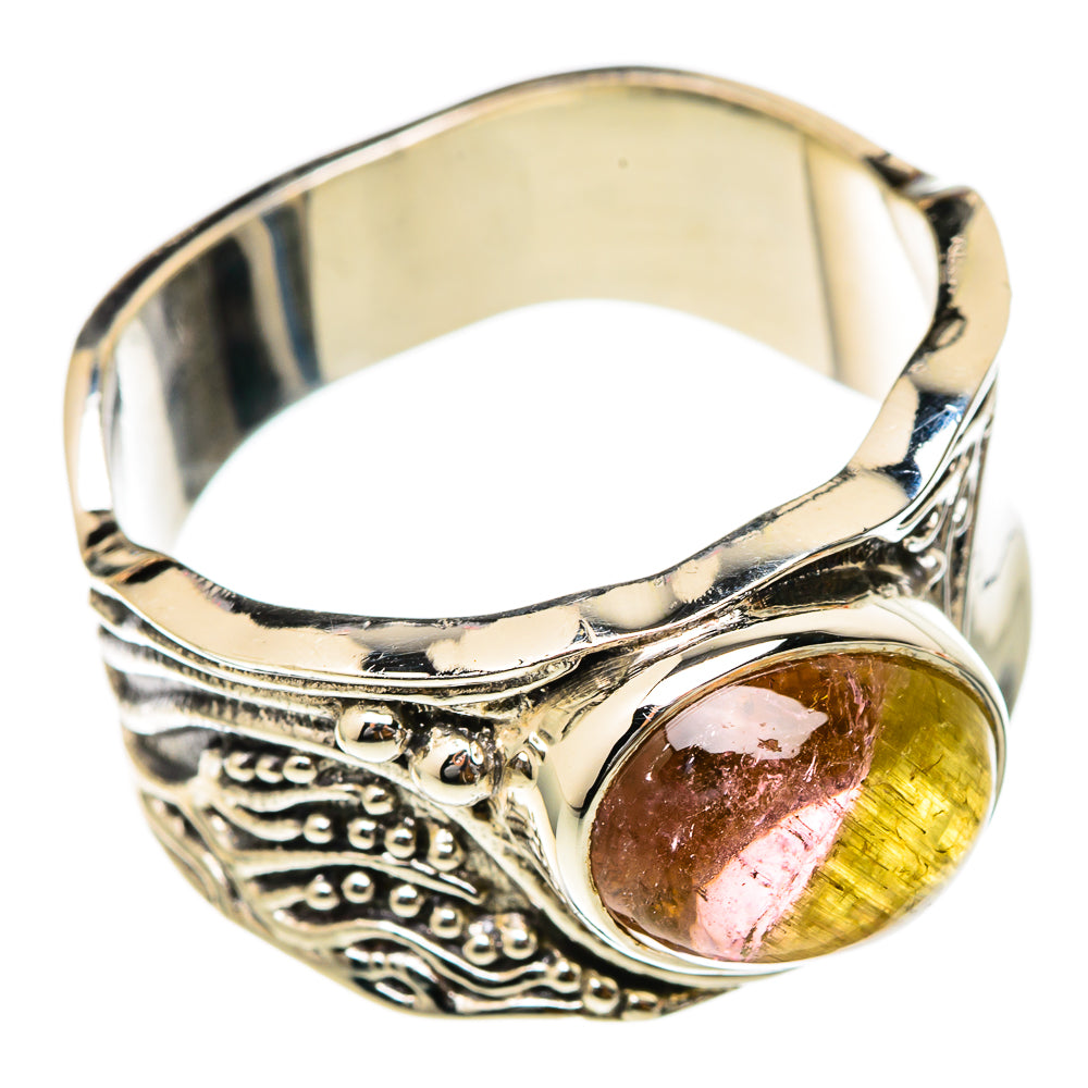 Watermelon Tourmaline Rings handcrafted by Anasilvercos - RING101703