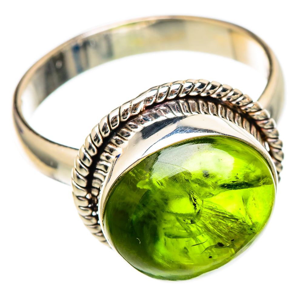 Peridot Rings handcrafted by Anasilvercos - RING101709