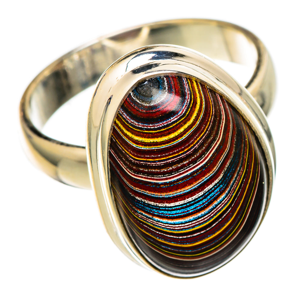 Fordite Rings handcrafted by Anasilvercos - RING101711