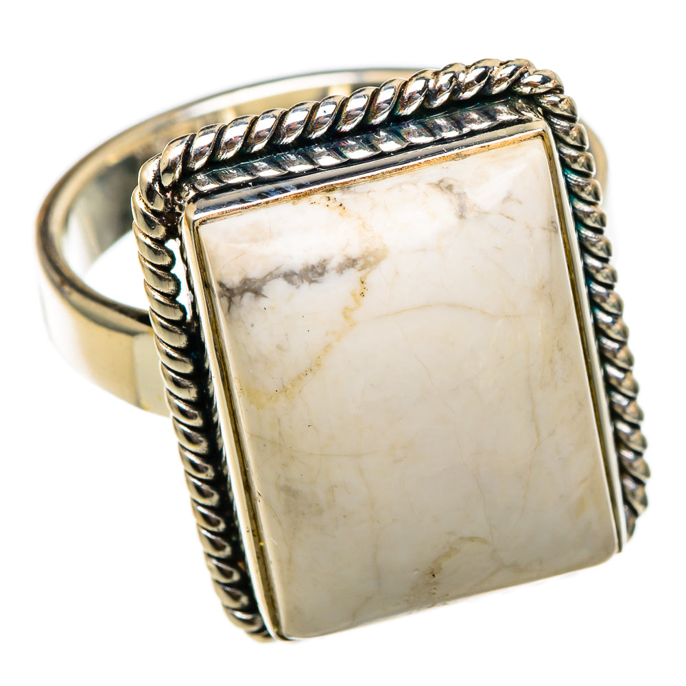 Howlite Rings handcrafted by Anasilvercos - RING101721 - Photo 2
