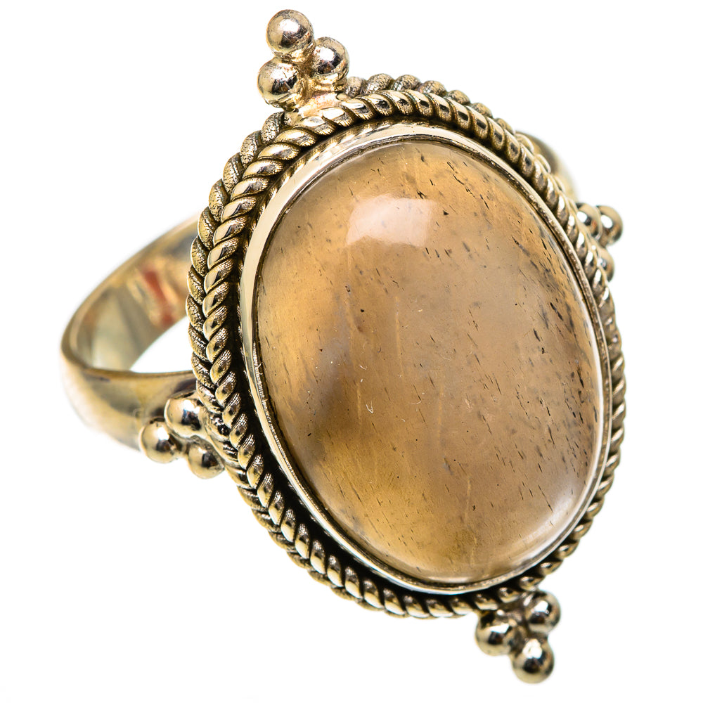 Gold Sheen Obsidian Rings handcrafted by Anasilvercos - RING101723