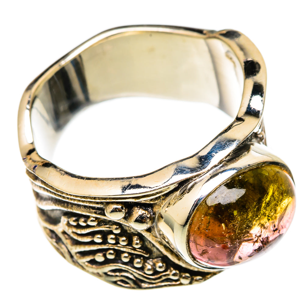 Watermelon Tourmaline Rings handcrafted by Anasilvercos - RING101724
