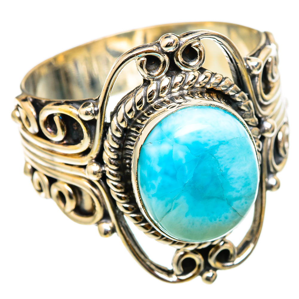 Larimar Rings handcrafted by Anasilvercos - RING101726