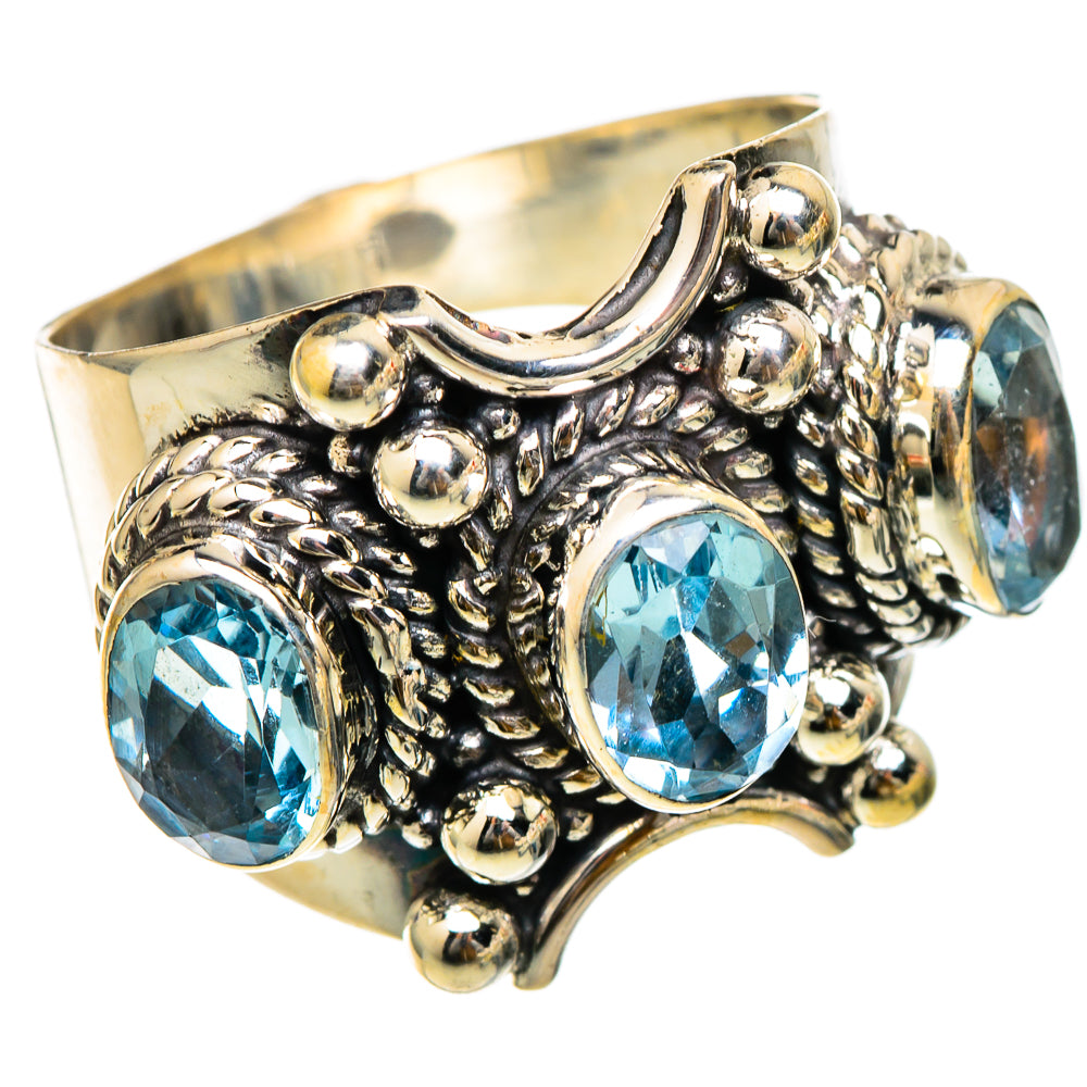 Blue Topaz Rings handcrafted by Anasilvercos - RING101727 - Photo 2