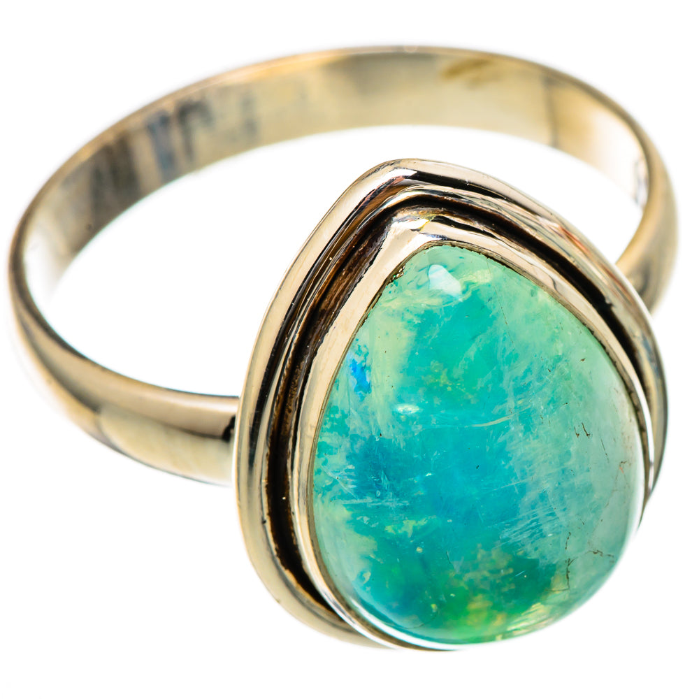 Green Moonstone Rings handcrafted by Anasilvercos - RING101728 - Photo 2