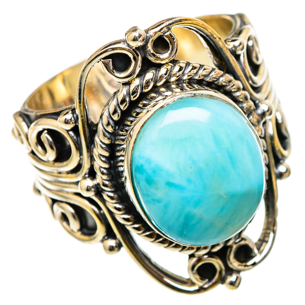 Larimar Rings handcrafted by Anasilvercos - RING101741