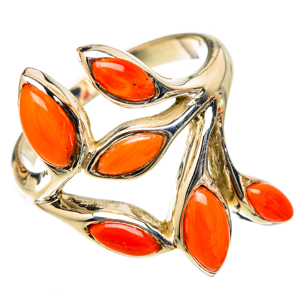 Mediterranean Red Coral Rings handcrafted by Anasilvercos - RING101748 - Photo 2
