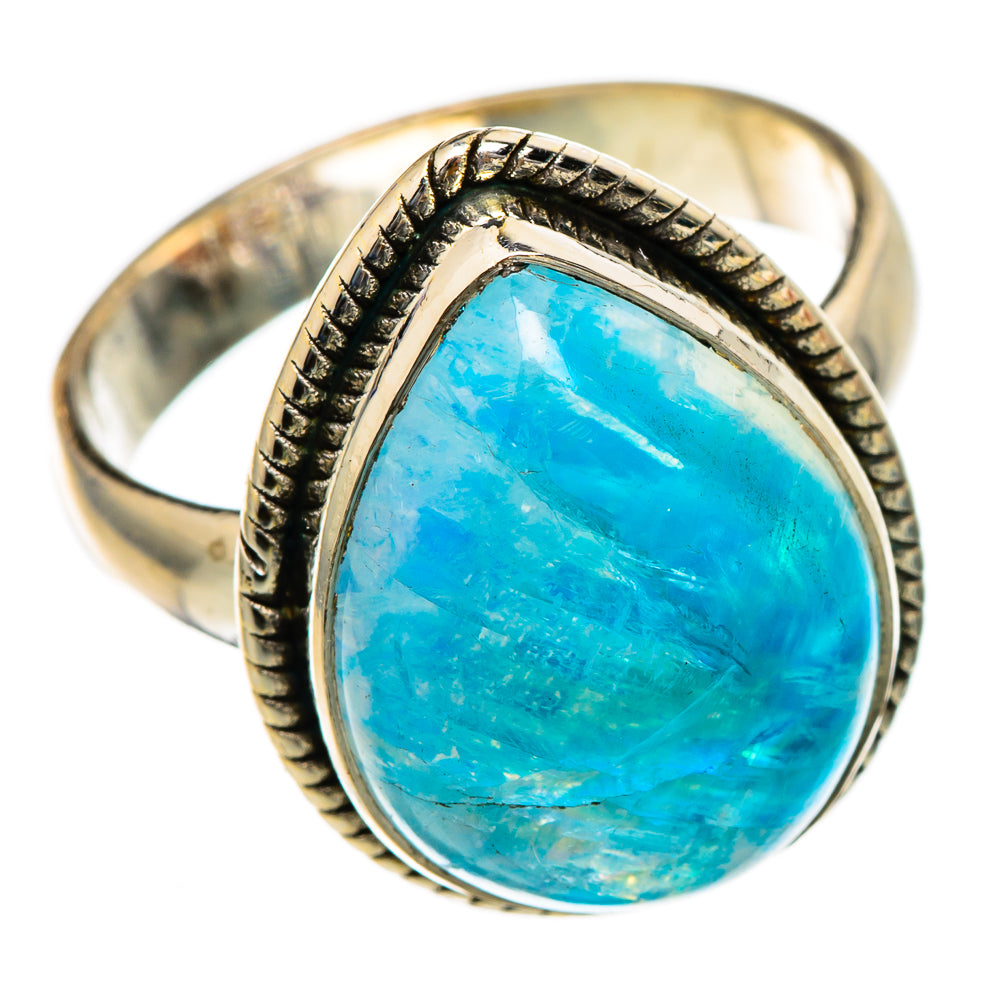 Rainbow Moonstone Rings handcrafted by Anasilvercos - RING101757