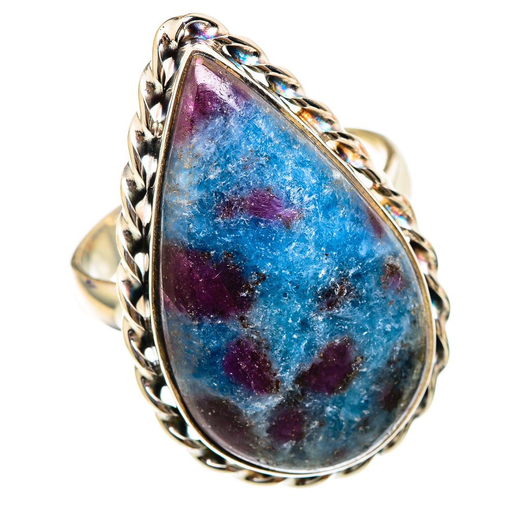 Ruby Fuchsite Rings handcrafted by Anasilvercos - RING101800