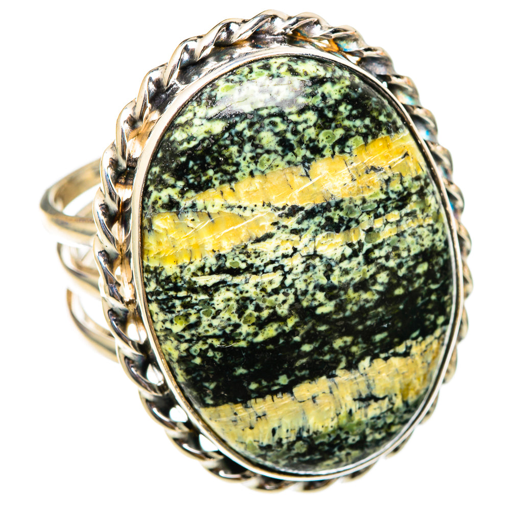 Lizard Jasper Rings handcrafted by Anasilvercos - RING101808 - Photo 2