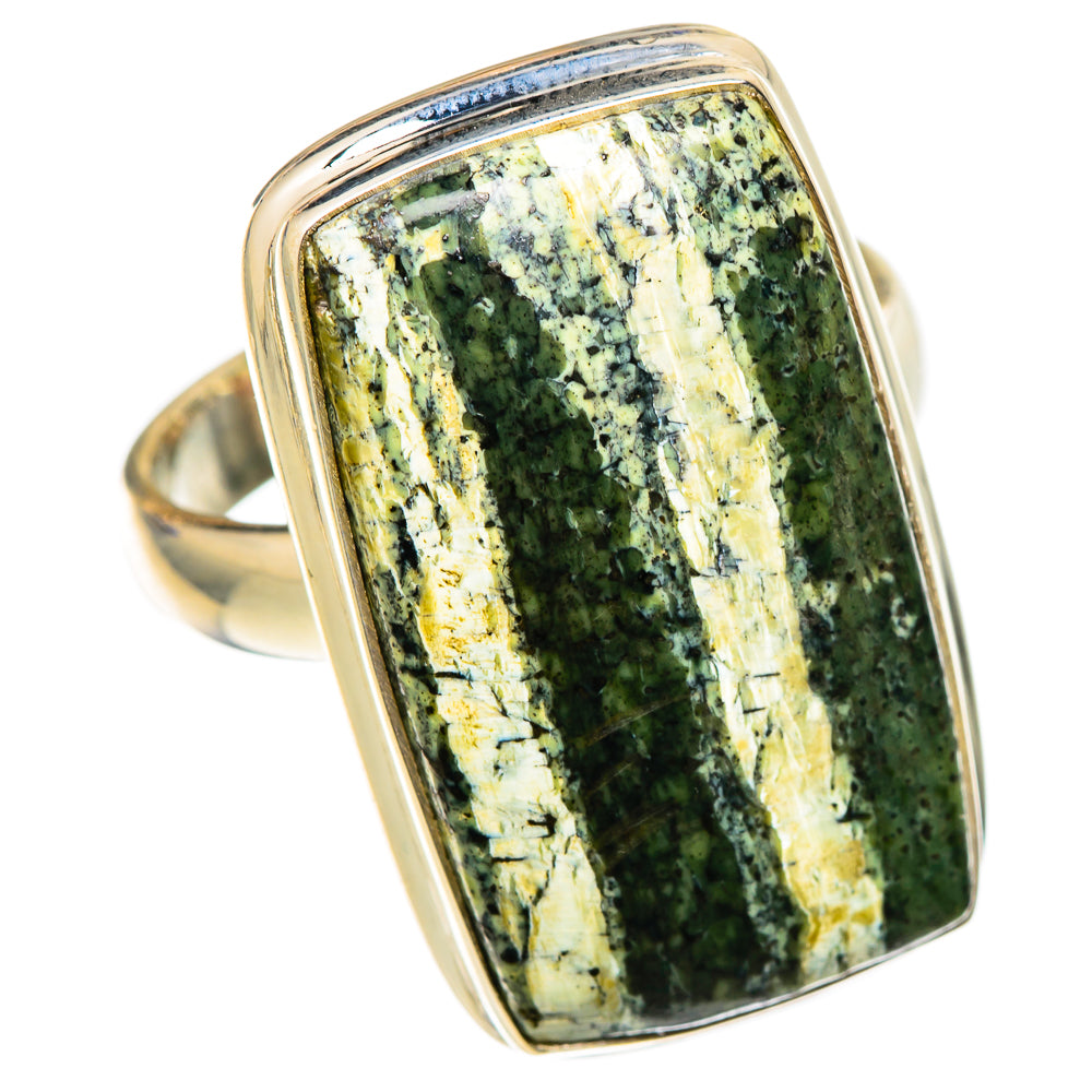 Lizard Jasper Rings handcrafted by Anasilvercos - RING101810