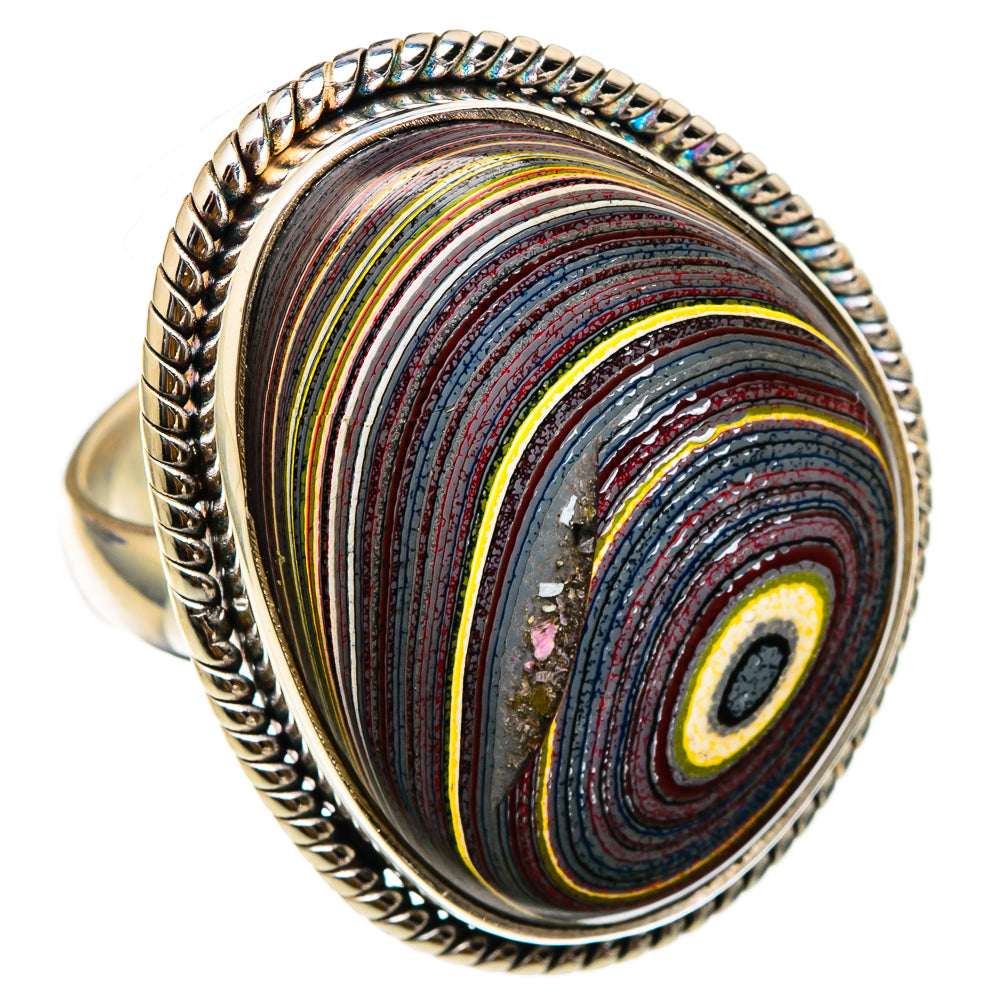Fordite Rings handcrafted by Anasilvercos - RING101813