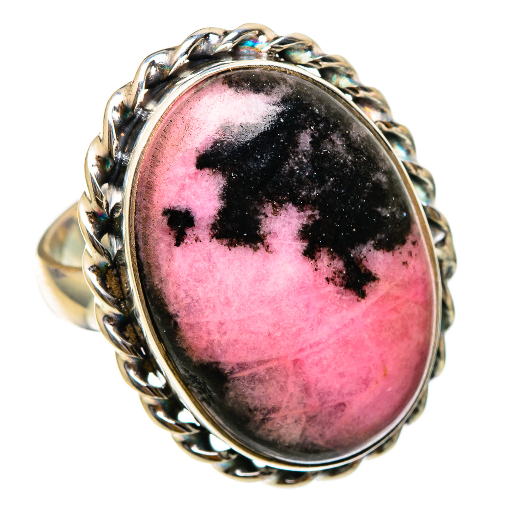 Rhodonite Rings handcrafted by Anasilvercos - RING101819