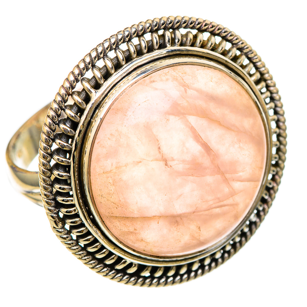 Rose Quartz Rings handcrafted by Anasilvercos - RING101822 - Photo 2